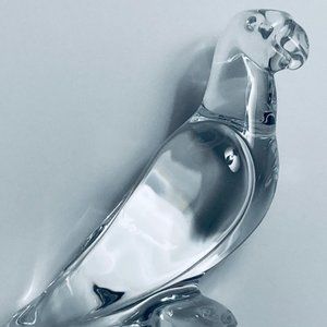 Baccarat Crystal Parrot Solid French Crystal